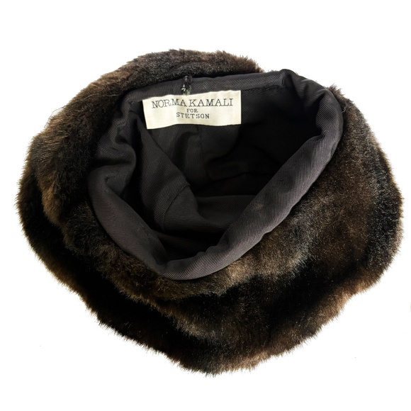 Norma Kamali for Stetson Hat Faux Fur Cossack Style Trapper Vintage 1980s OSFM main image 12